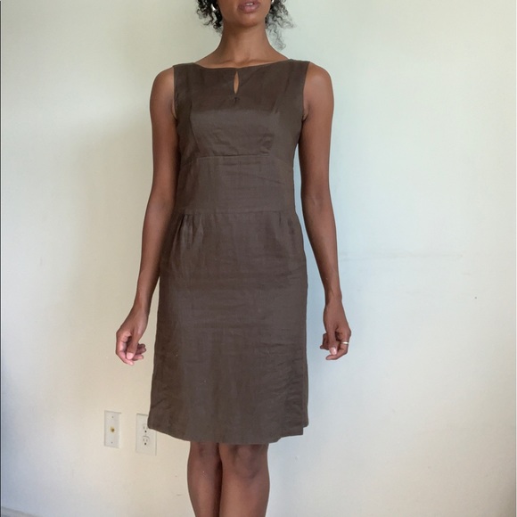 Dresses & Skirts - Brown linen dress